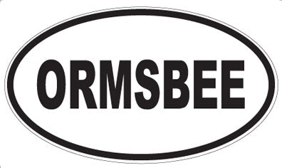 ORMSBEE - Oval Sticker