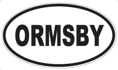 ORMSBY - Oval Sticker