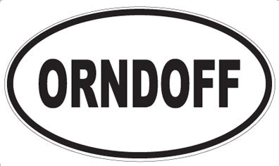 ORNDOFF - Oval Magnet