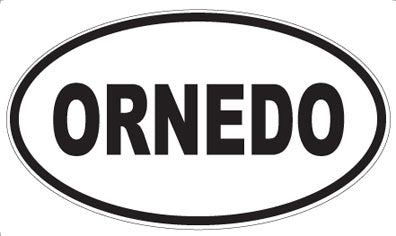 ORNEDO - Oval Sticker