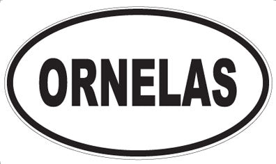 ORNELAS - Oval Sticker