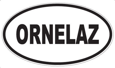 ORNELAZ - Oval Sticker