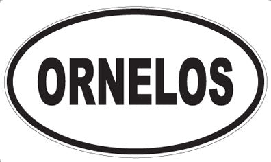ORNELOS - Oval Sticker