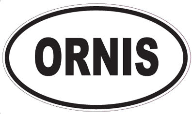 ORNIS - Oval Sticker