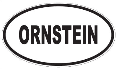 ORNSTEIN - Oval Sticker