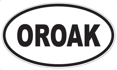 OROAK - Oval Sticker