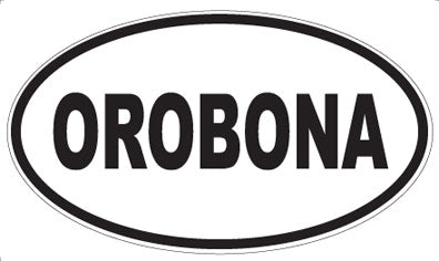 OROBONA - Oval Sticker
