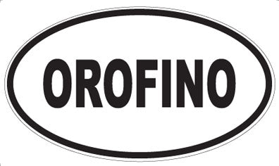 OROFINO - Oval Sticker