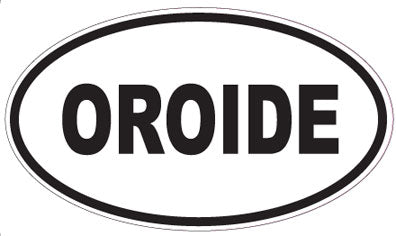 OROIDE - Oval Sticker