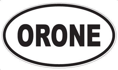 ORONE - Oval Sticker