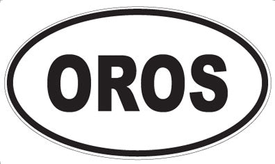OROS - Oval Sticker