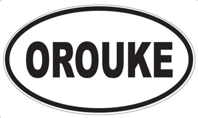 OROUKE - Oval Sticker