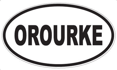 OROURKE - Oval Sticker