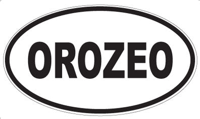 OROZEO - Oval Sticker
