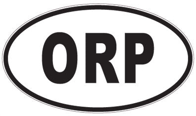 ORP - 3 Letter Initials Oval Sticker