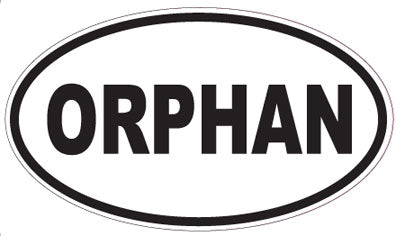 ORPHAN - Oval Sticker