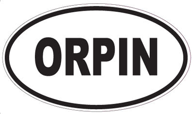 ORPIN - Oval Sticker