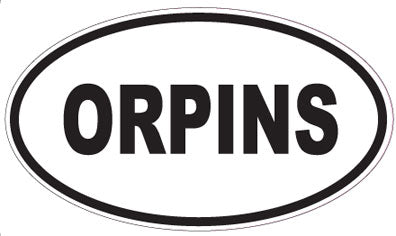 ORPINS - Oval Sticker