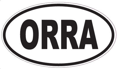 ORRA - Oval Sticker