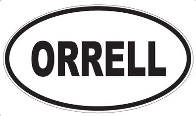 ORRELL - Oval Sticker