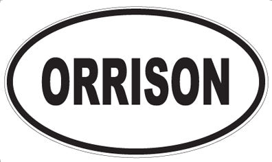 ORRISON - Oval Sticker