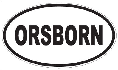 ORSBORN - Oval Sticker