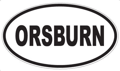 ORSBURN - Oval Sticker