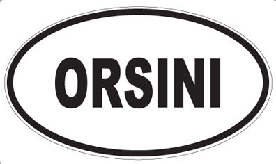 ORSINI - Oval Sticker