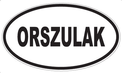 ORSZULAK - Oval Magnet