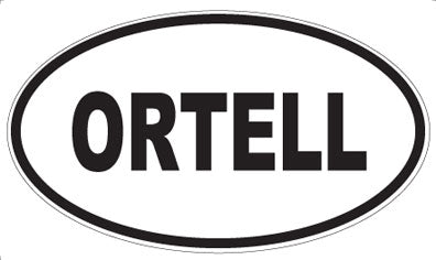 ORTELL - Oval Sticker