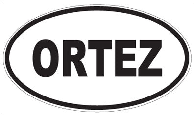 ORTEZ - Oval Sticker