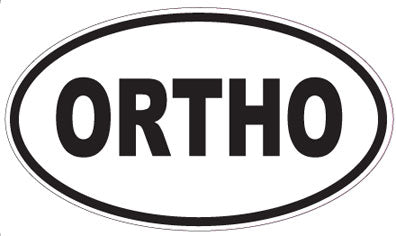 ORTHO - Oval Sticker