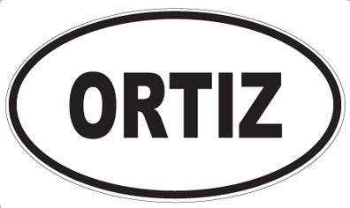 ORTIZ - Oval Magnet