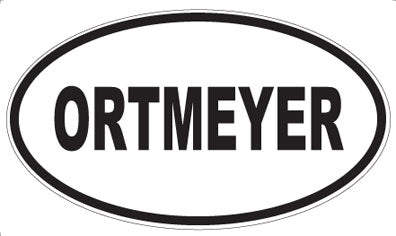 ORTMEYER - Oval Sticker
