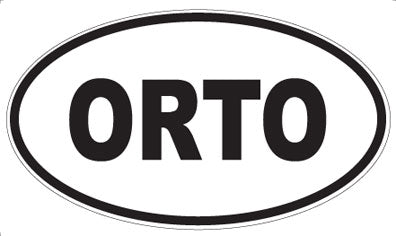 ORTO - Oval Sticker