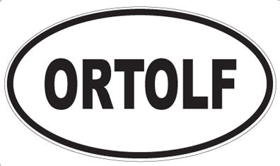 ORTOLF - Oval Sticker