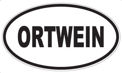 ORTWEIN - Oval Sticker