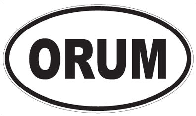 ORUM - Oval Sticker