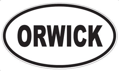 ORWICK - Oval Sticker