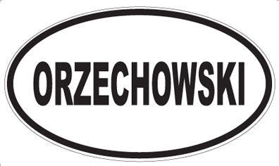 ORZECHOWSKI - Oval Magnet