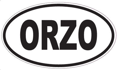 ORZO - Oval Sticker