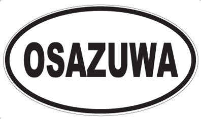 OSAZUWA - Oval Sticker