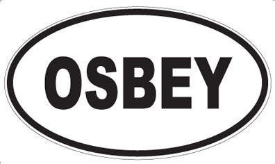 OSBEY - Oval Sticker