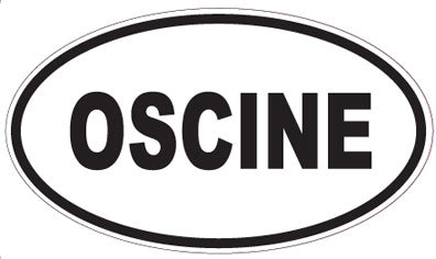 OSCINE - Oval Sticker