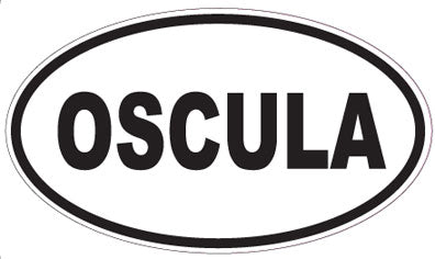 OSCULA - Oval Sticker