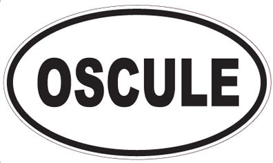 OSCULE - Oval Sticker