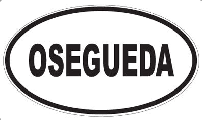 OSEGUEDA - Oval Sticker