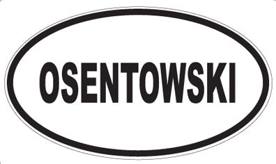 OSENTOWSKI - Oval Sticker