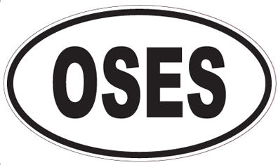 OSES - Oval Sticker