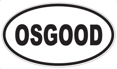 OSGOOD - Oval Sticker